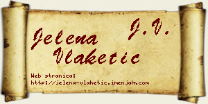 Jelena Vlaketić vizit kartica